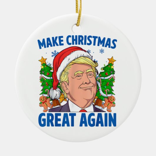 Donald Trump Keramisch Ornament (Voorkant)