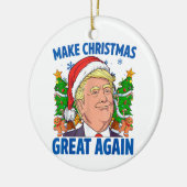 Donald Trump Keramisch Ornament (Links)