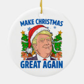 Donald Trump Keramisch Ornament (Achterkant)