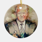 Donald Trump Keramisch Ornament (Voorkant)