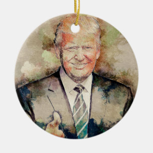 Donald Trump Keramisch Ornament