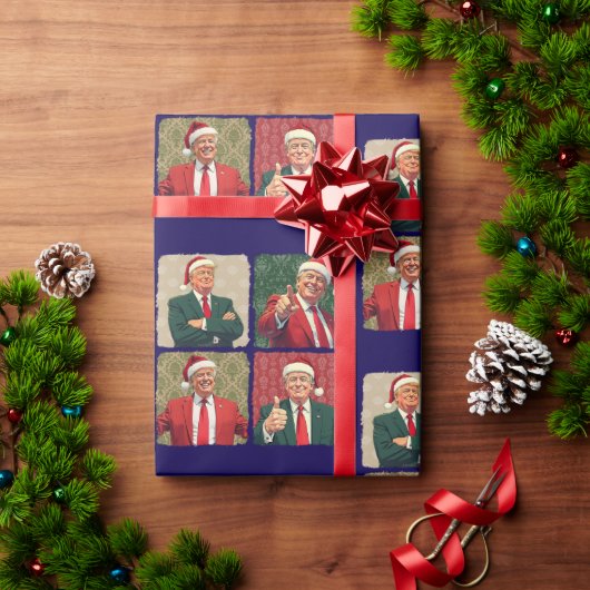Donald Trump Kerst Grappig Cadeaupapier (Feestdagen Geschenken)