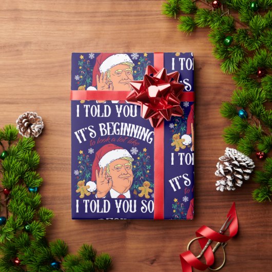 Donald Trump Kerst Grappig MAGA Cadeaupapier (Feestdagen Geschenken)