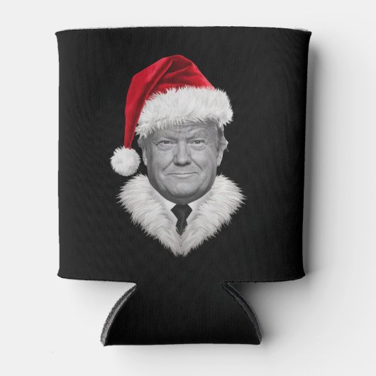 Donald Trump Kerst Grappig Santa Hat Gift Blikjeskoeler (Voorkant)