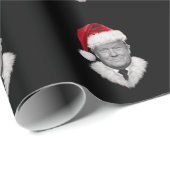 Donald Trump Kerst Grappig Santa Hat Gift Cadeaupapier (Rol Hoek)