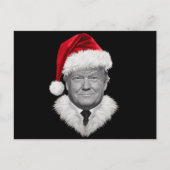 Donald Trump Kerst Grappig Santa Hat Gift Feestdagenkaart (Voorkant)