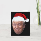 Donald Trump Kerst Grappig Santa Hat Gift Kaart (Voorkant)