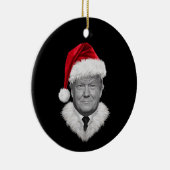 Donald Trump Kerst Grappig Santa Hat Gift Keramisch Ornament (Rechts)