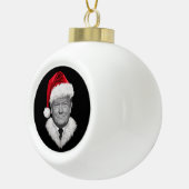 Donald Trump Kerst Grappig Santa Hat Gift Keramische Bal Ornament (Rechts)