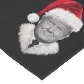 Donald Trump Kerst Grappig Santa Hat Gift Korte Tafelloper (Hoek)