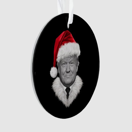 Donald Trump Kerst Grappig Santa Hat Gift Ornament (voorkant)