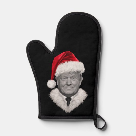 Donald Trump Kerst Grappig Santa Hat Gift Ovenwant (Voorkant)