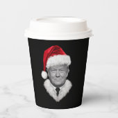 Donald Trump Kerst Grappig Santa Hat Gift Papieren Bekers (Voorkant)