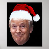 Donald Trump Kerst Grappig Santa Hat Gift Poster (Voorkant)