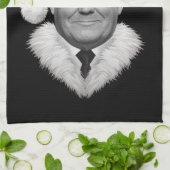 Donald Trump Kerst Grappig Santa Hat Gift Theedoek (Gevouwen)