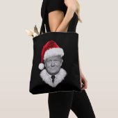 Donald Trump Kerst Grappig Santa Hat Gift Tote Bag (Dichtbij)