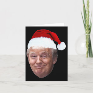 Donald Trump Kerst Grappige Kerstman Hoed Cadeau Kaart