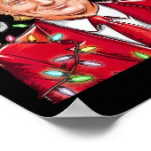 Donald Trump Kerst Grappige Mega Santa Hat Poster (Hoek)