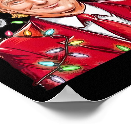 Donald Trump Kerst Grappige Mega Santa Hat Poster (Hoek)