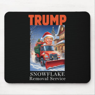 Donald Trump Kerst Grappige Sneeuwvlok Verwijderin Muismat