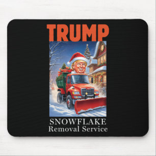 Donald Trump Kerst Grappige Sneeuwvlok Verwijderin Muismat