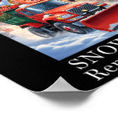 Donald Trump Kerst Grappige Sneeuwvlok Verwijderin Poster (Hoek)