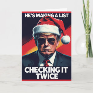 Donald Trump Kerst Kaart Een lijstontwerp maken