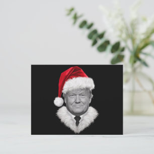 Donald Trump Kerst Moppertje Kerstman Hoed Cadeau  Feestdagenkaart