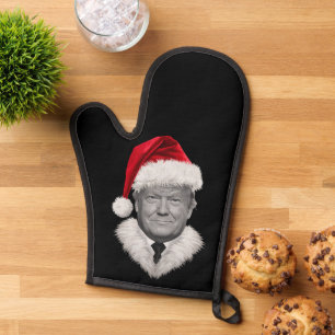 Donald Trump Kerst Moppertje Kerstman Hoed Cadeau Ovenwant