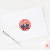 DONALD TRUMP KERST STICKERS, GROOT WEER RONDE STICKER (Envelop)