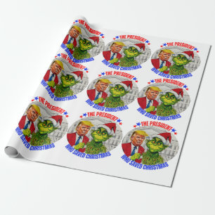 DONALD TRUMP-KERSTINPAKPAPIER CADEAUPAPIER