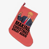 DONALD TRUMP KERSTKOUSEN, Grappig Grote Kerstsok (Voorkant (Hangend))