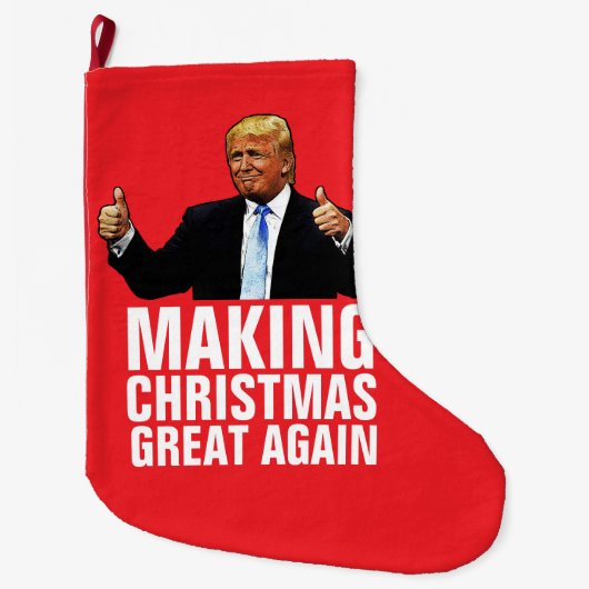 DONALD TRUMP KERSTKOUSEN, Grappig Grote Kerstsok (Voorkant)