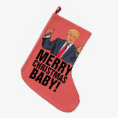 DONALD TRUMP KERSTKOUSEN (Large) Grote Kerstsok (Voorkant (Hangend))