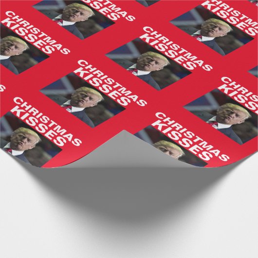 DONALD TRUMP KERSTKUS KUST GROTE ROL CADEAUPAPIER (Hoek)