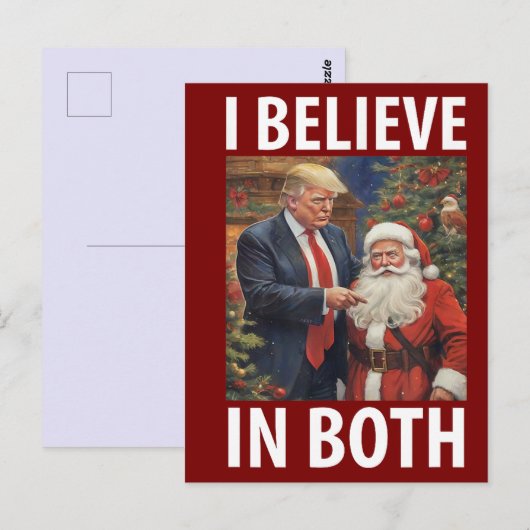 Donald Trump Kerstman Grappig Briefkaart (Voorkant / Achterkant)
