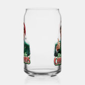 Donald Trump Kerstman Hoed Duimen Up Blikvorm Glas (Rechts)