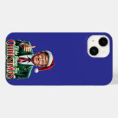 Donald Trump Kerstman Hoed Duimen Up Case-Mate iPhone Case (Achterkant (horizontaal))