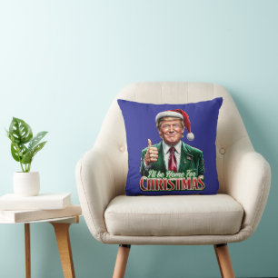 Donald Trump Kerstman Hoed Duimen Up Kussen