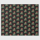 Donald Trump Kerstman hoed maken Kerstmis weer gew Cadeaupapier (Vlak)