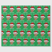 Donald Trump Kerstman hoed maken Kerstmis weer gew Cadeaupapier (Vlak)