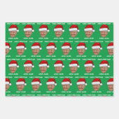 Donald Trump Kerstman hoed maken Kerstmis weer gew Inpakpapier Vel (Voorkant)