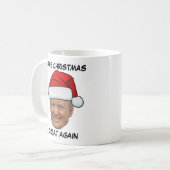Donald Trump Kerstman hoed maken Kerstmis weer gew Koffiemok (Voorkant links)
