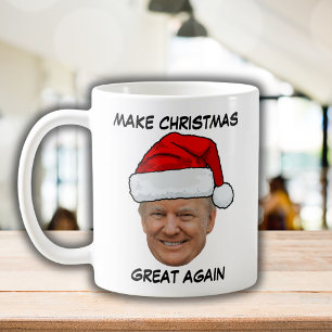 Donald Trump Kerstman hoed maken Kerstmis weer gew Koffiemok
