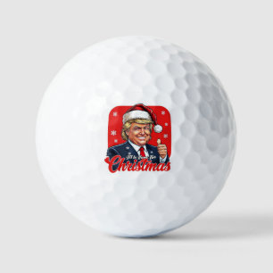 Donald Trump Kerstman Kunst Golfballen