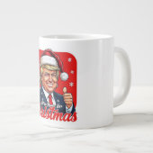 Donald Trump Kerstman Kunst Grote Koffiekop (Voorkant rechts)