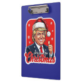 Donald Trump Kerstman Kunst Klembord (Links)