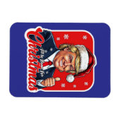Donald Trump Kerstman Kunst Magneet (Horizontaal)