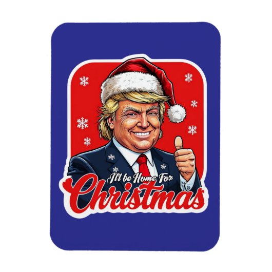 Donald Trump Kerstman Kunst Magneet (Verticaal)