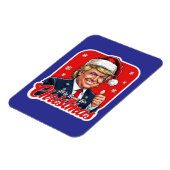 Donald Trump Kerstman Kunst Magneet (Linkerzijde)